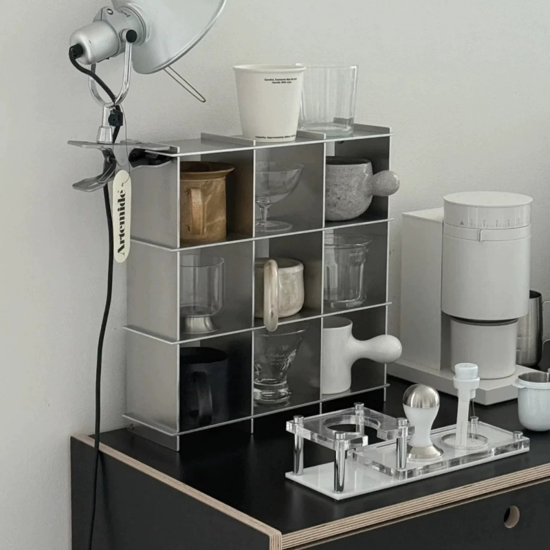 Food Storage Shelving - Prateleira Minimalista de Alumínio para Armazenamento