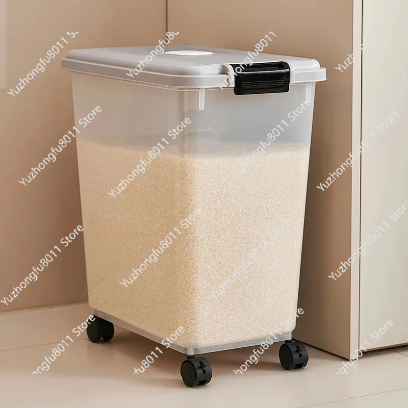Food Storage In Pantry - Balde de Arroz Selado para Uso