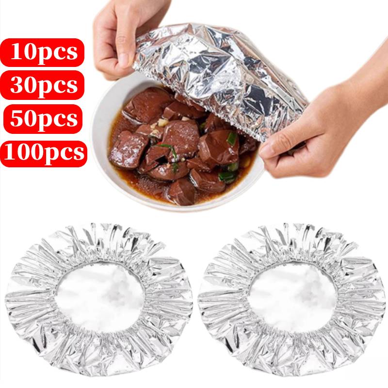 Food Storage Bowls - 10-100PCS Capas de Isolamento Reutilizáveis, Capas