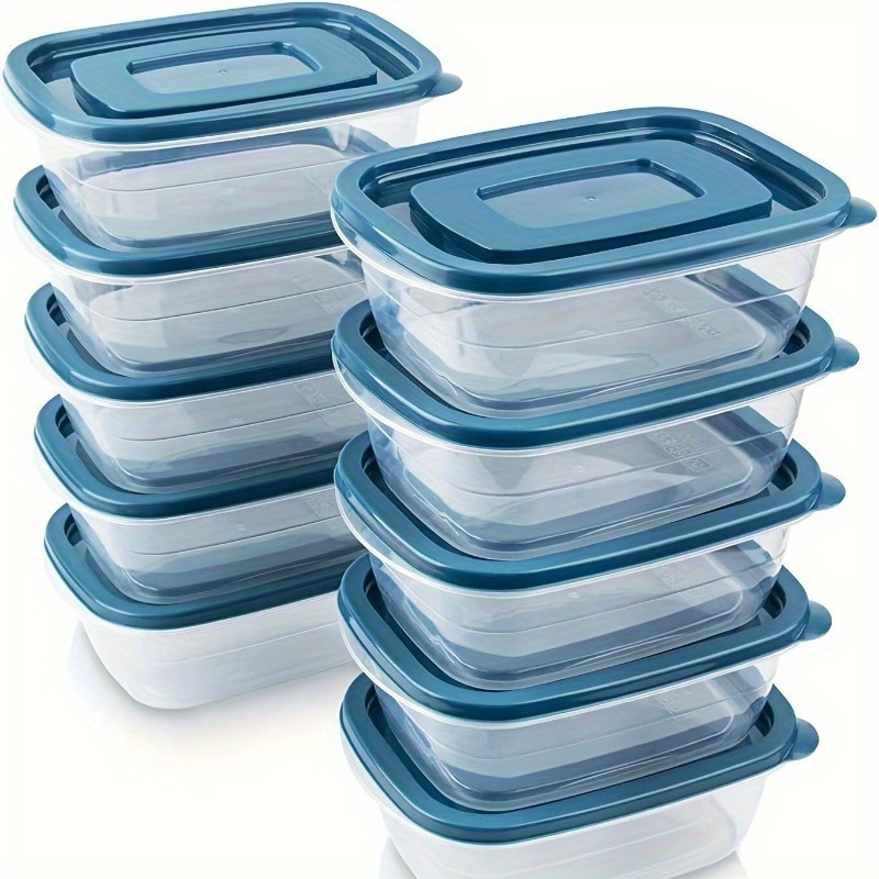 Food Storage Order - Conjunto de 6 Recipientes Transparentes Empilháveis