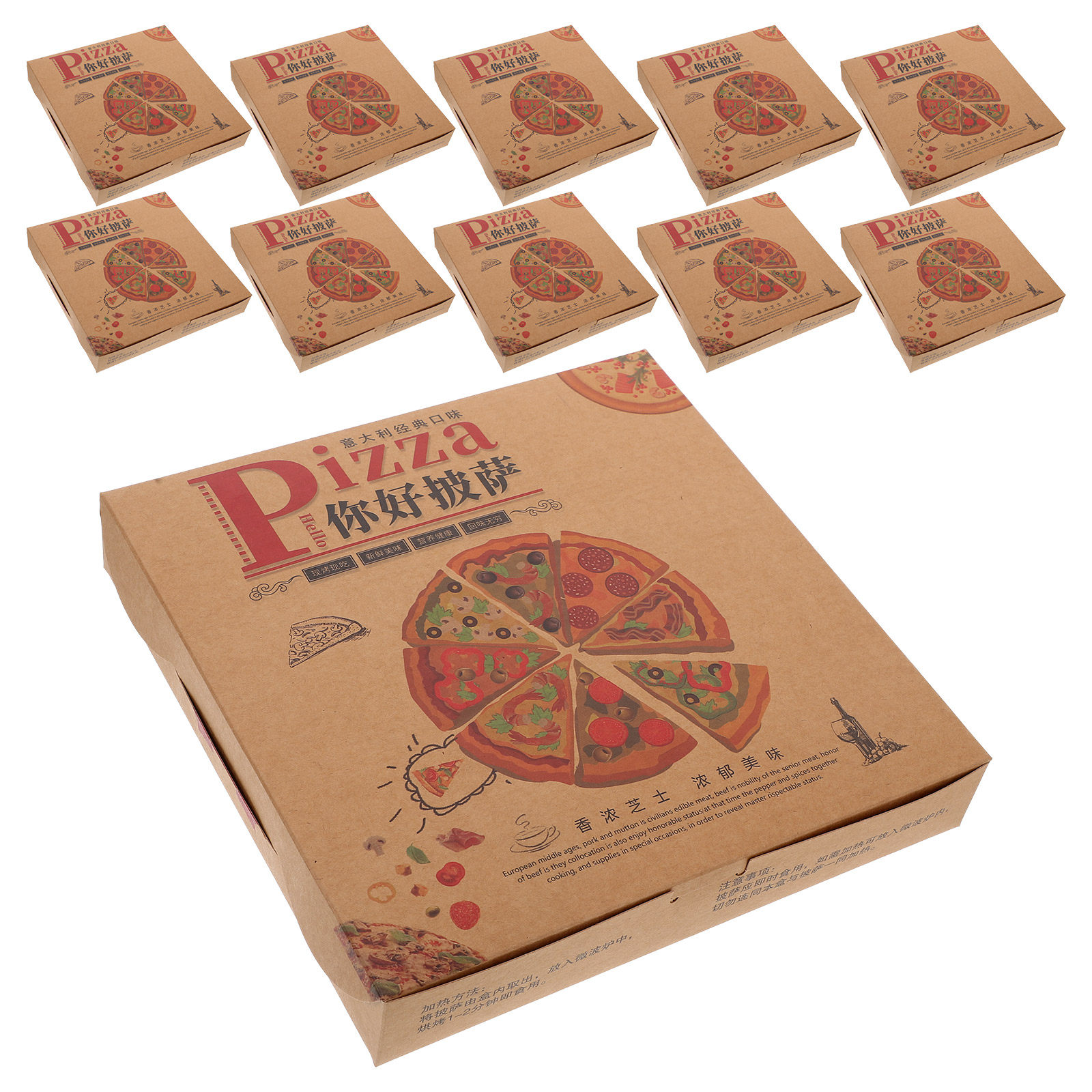 Food Storage Box - 20 Caixas de Papelão Ondulado para