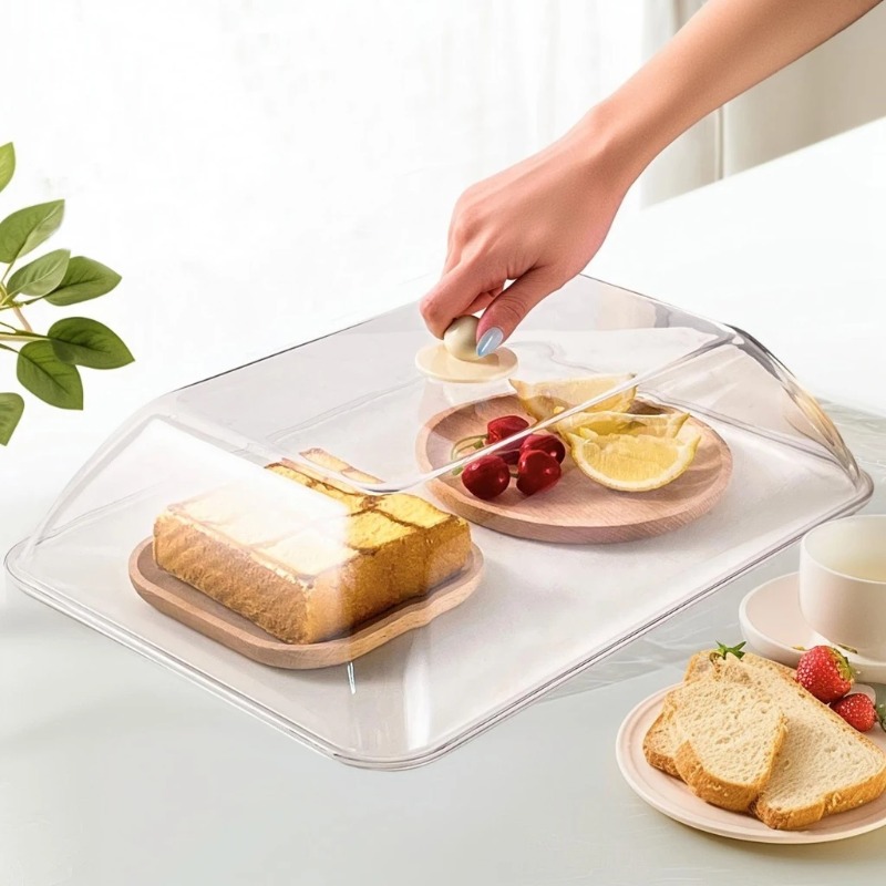 Food Storage Lid - WORTHBUY Tampa de Plástico Reutilizável Transparente
