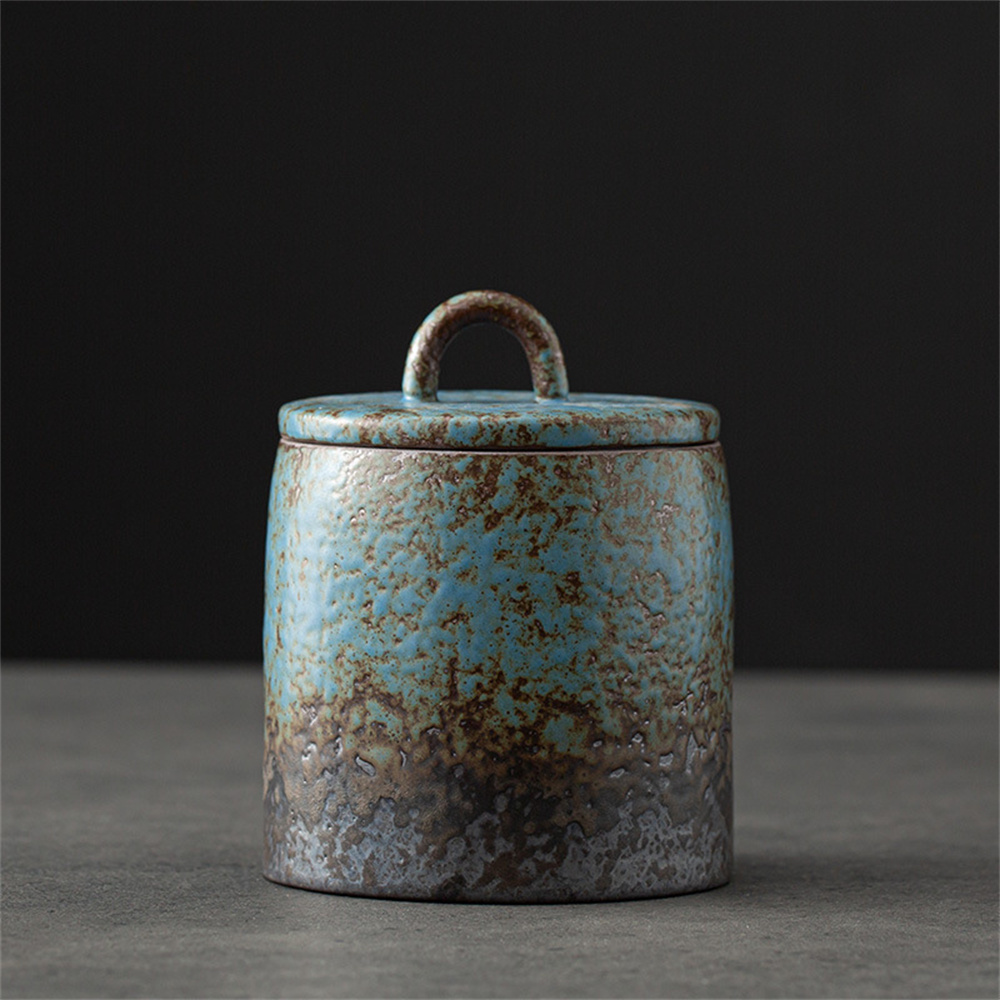 Food Storage Tank - Caddy de chá de cerâmica, frasco