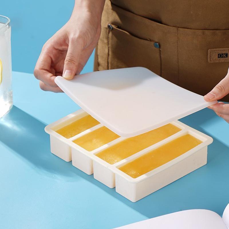 Food Storage Order - Bandeja de Silicone Extragrande com Tampa,