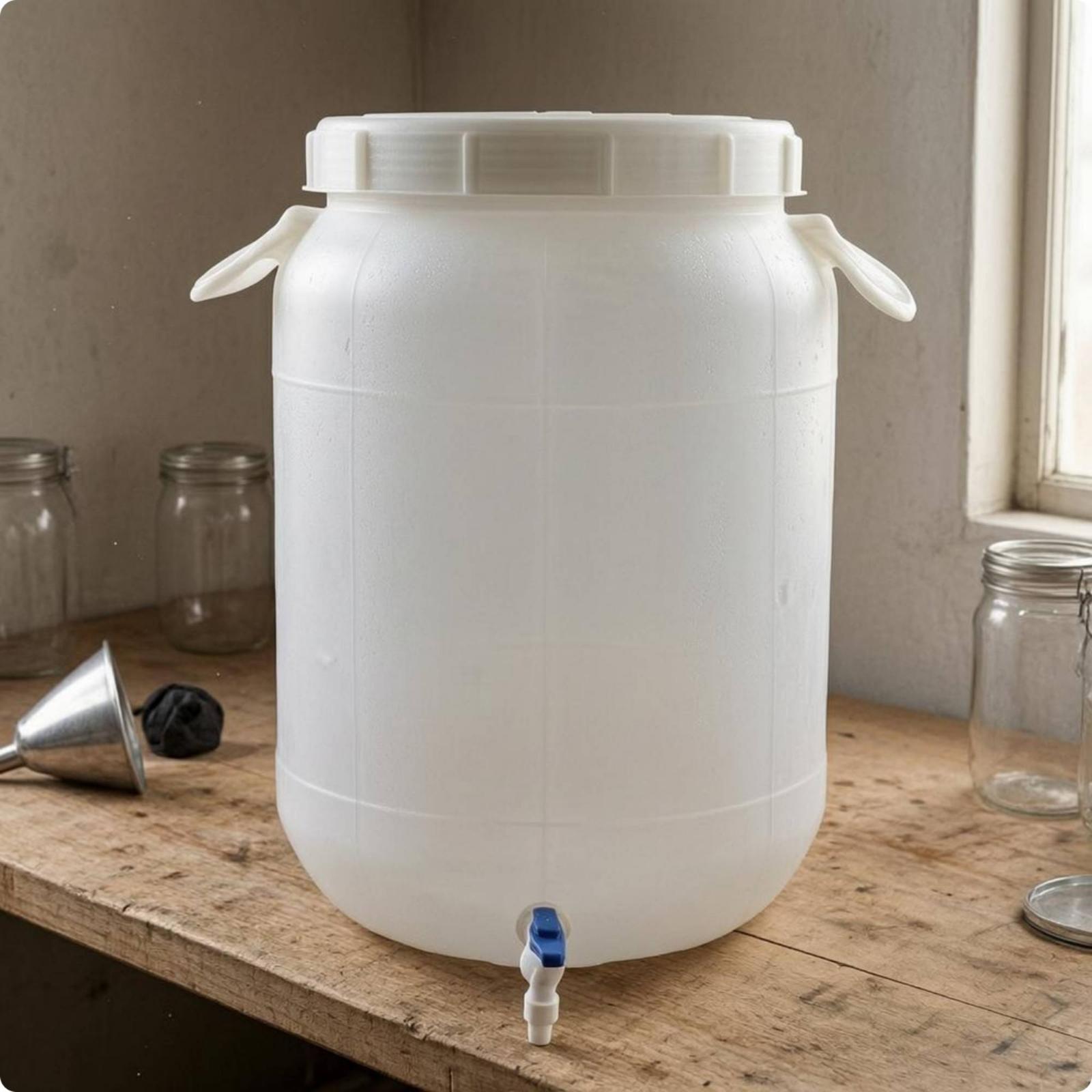 Food Storage And Containers - Barril de Armazenamento de Plástico de