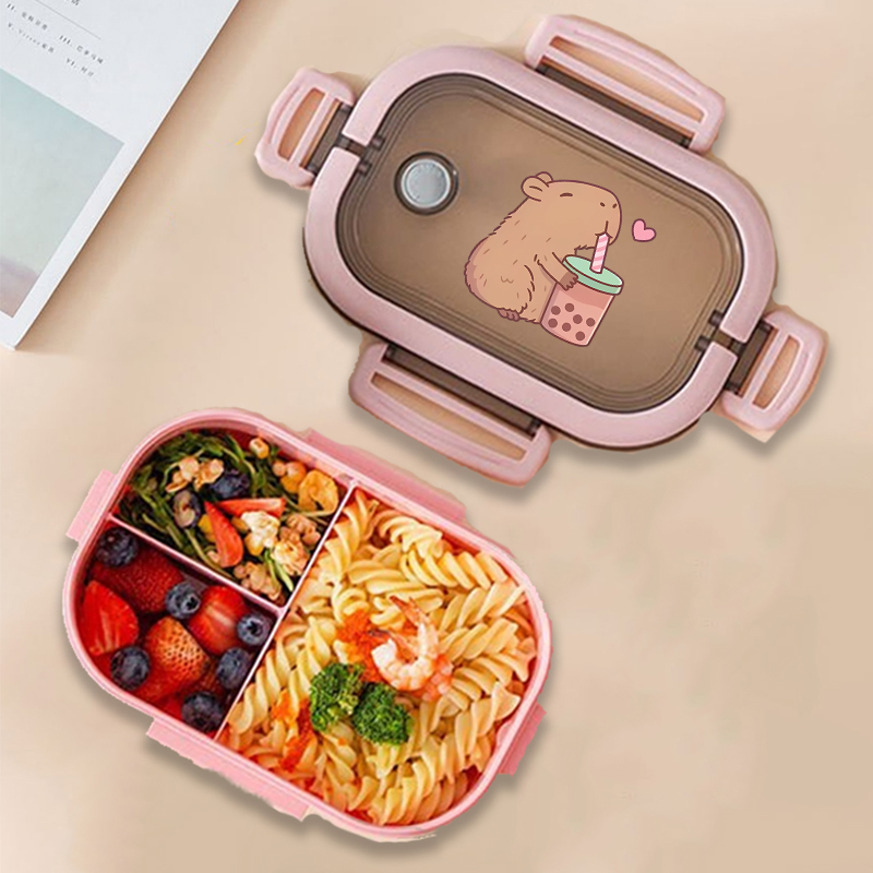 Food Storage For - Capivara bento lancheira anime animais impressão