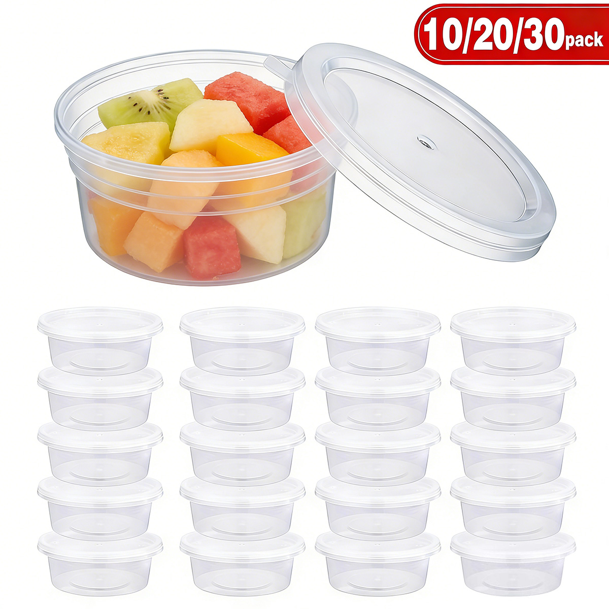 Food Storage Order - Pacote com 10/20/40 Recipientes Pequenos para