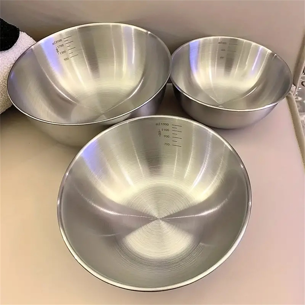Food Storage Stainless Steel - Conjunto de Tigelas de Aço Inoxidável