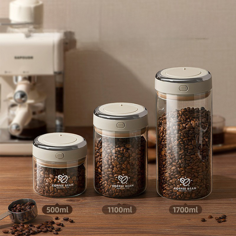 Food Storage Glass - Tanque a Vácuo para Grãos de