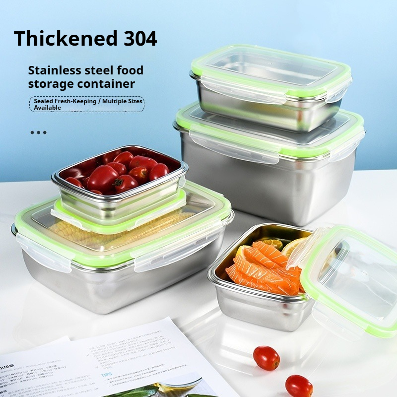 Food Storage Stainless Steel - Conjunto de lancheira de aço inoxidável