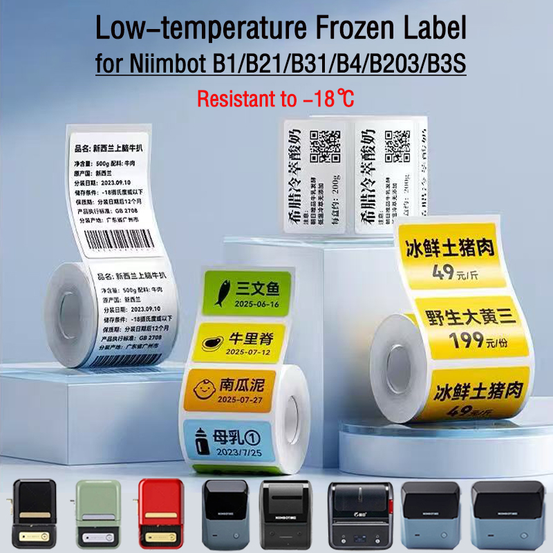 Food Storage And Temperature - Etiquetas de Papel para Caixa de