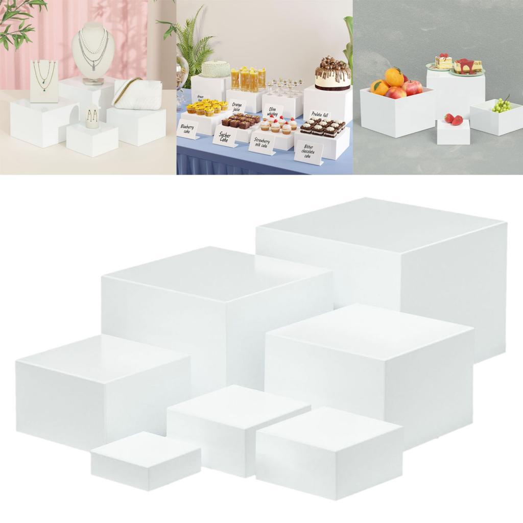 Food Storage Table - 7 peças acrílico cubo caixa de