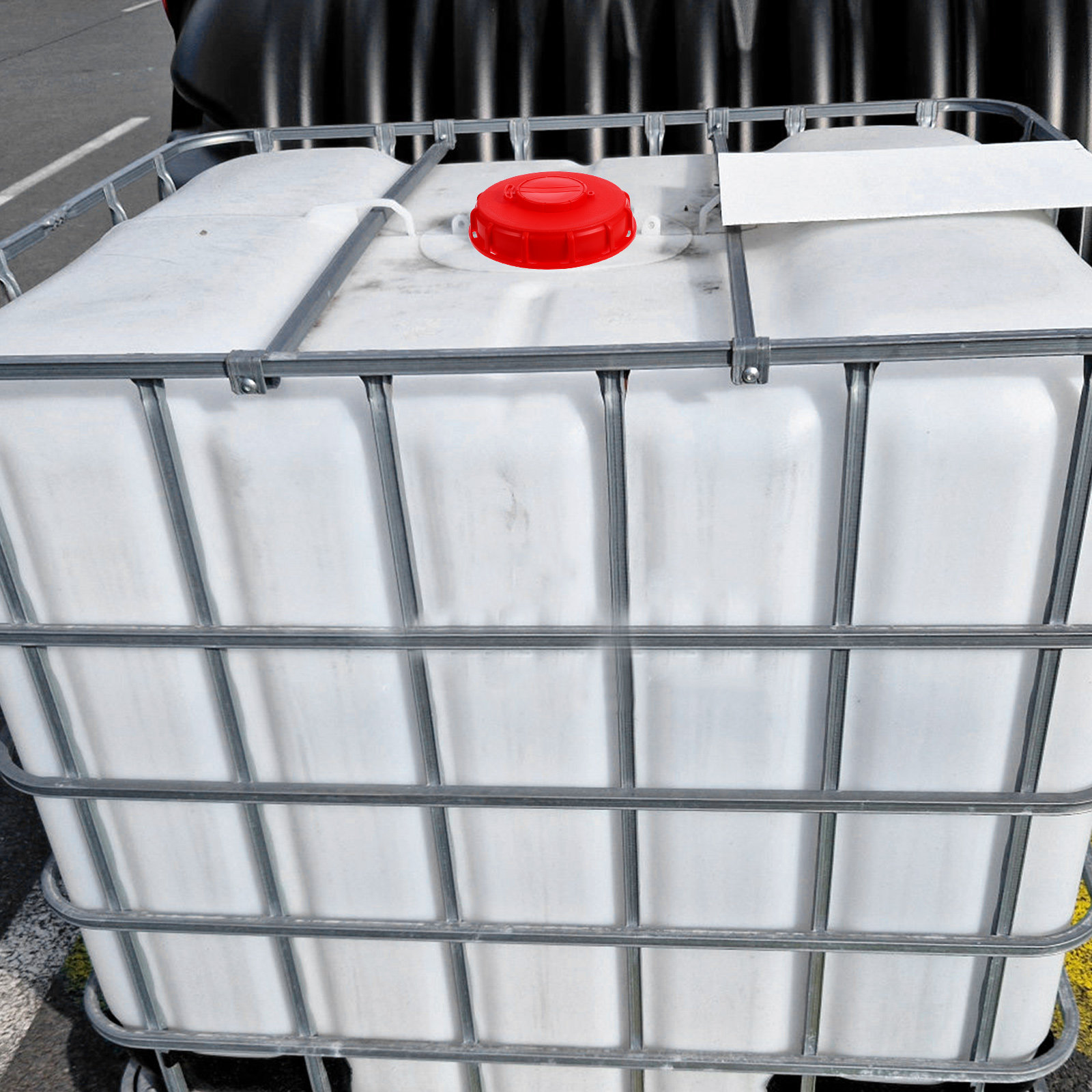 Food Storage Lid - Tampa Vermelha para IBC Tote 16,2cm