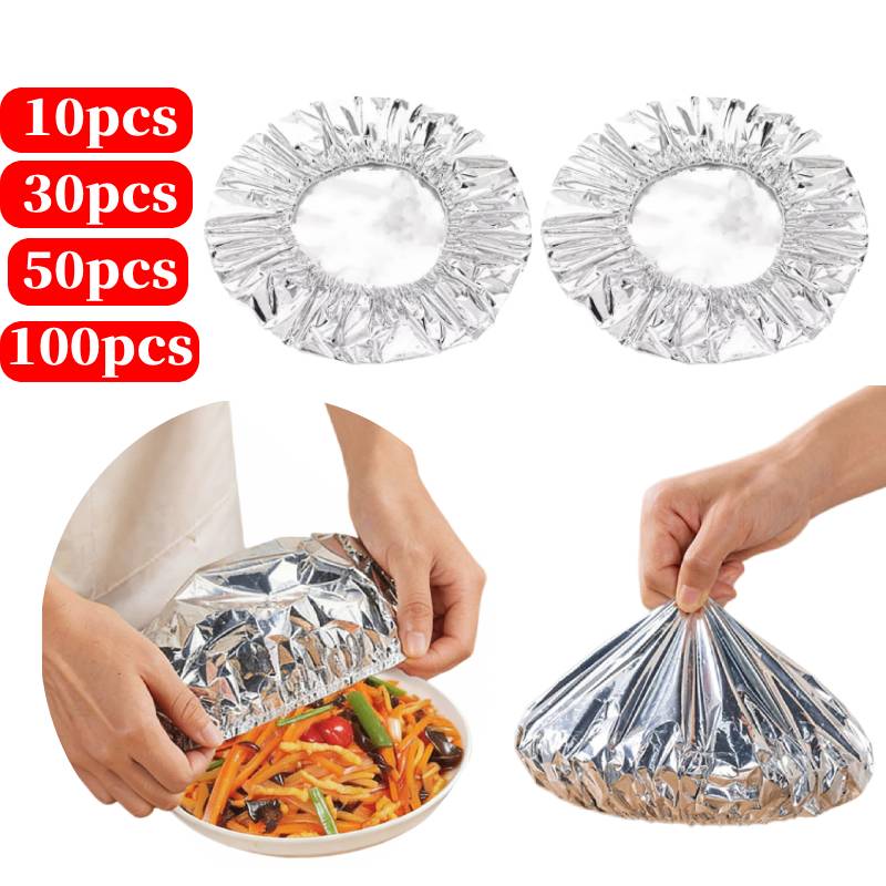 Food Storage Bowls - 10-100PCS Capas de Isolamento Reutilizáveis, Capas