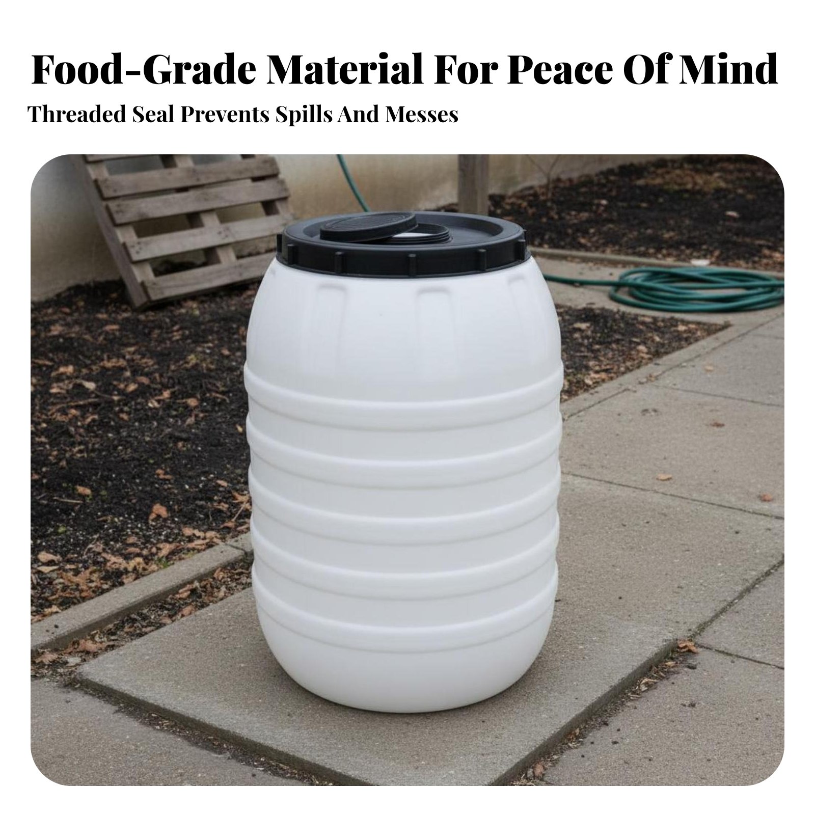 Tambor de Plástico Grau Alimen - Food Storage Lid avaliação e preço
