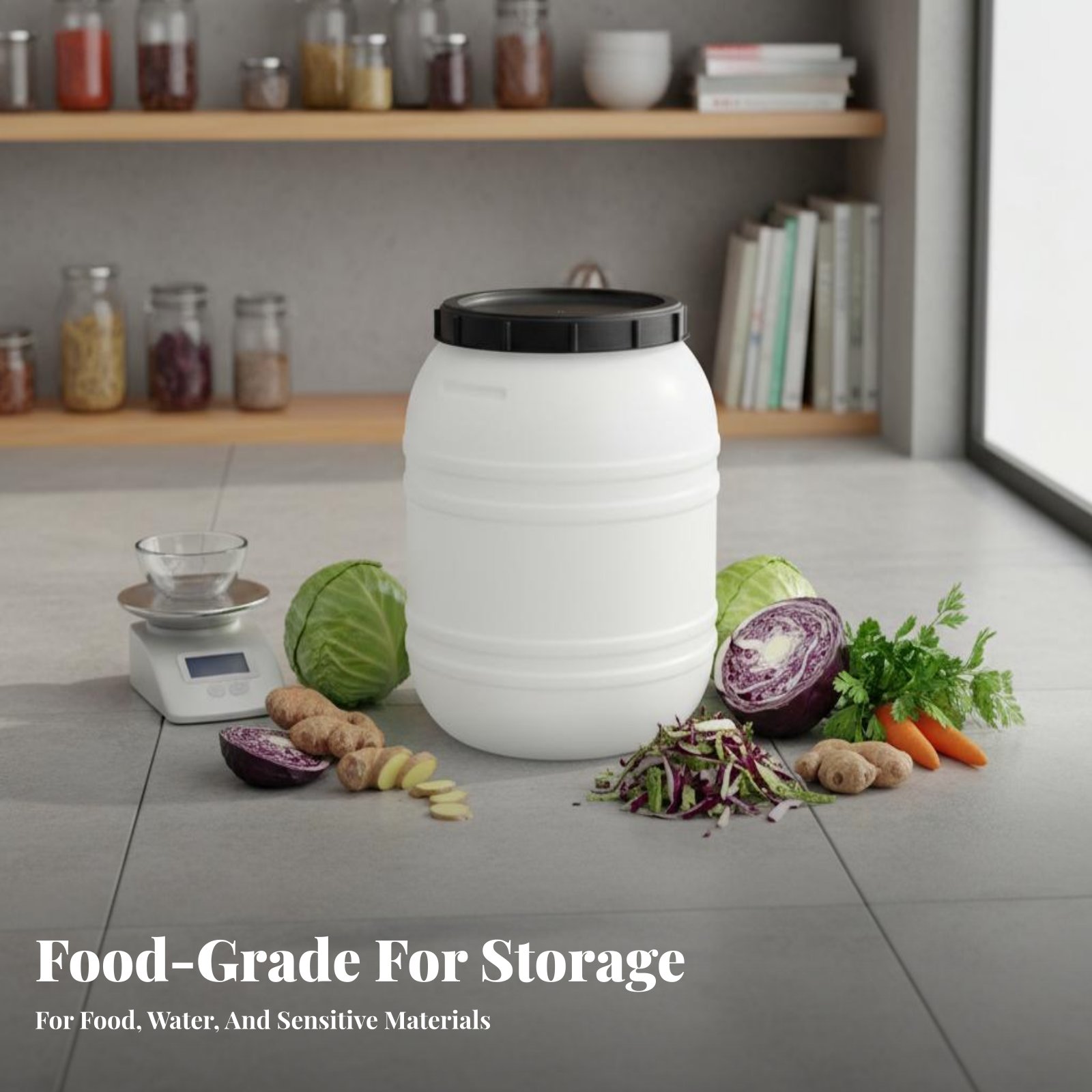 Tambor de Plástico Grau Alimen - Food Storage Lid avaliação e preço