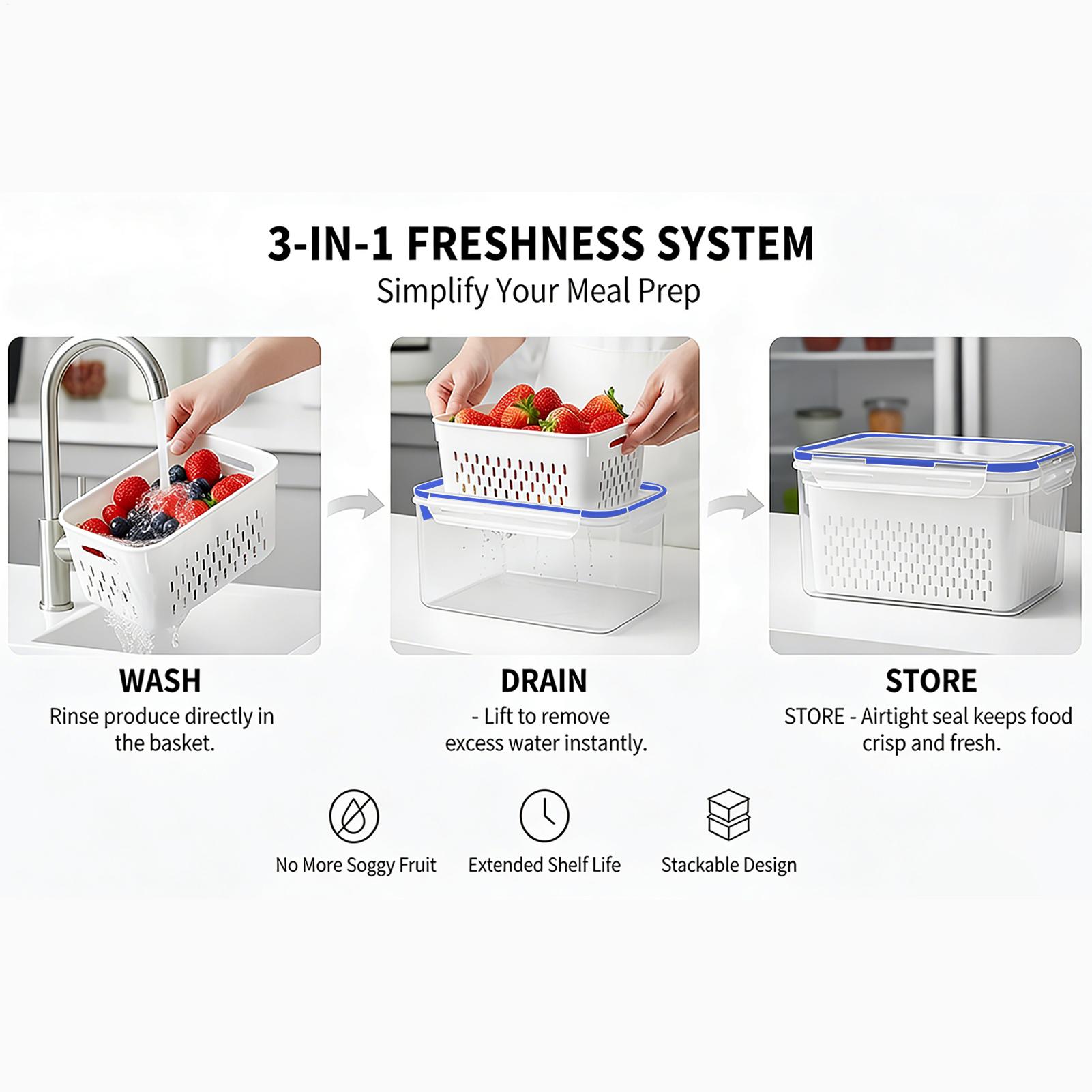 Recipiente de armazenamento de - Food Storage And Containers avaliação e preço