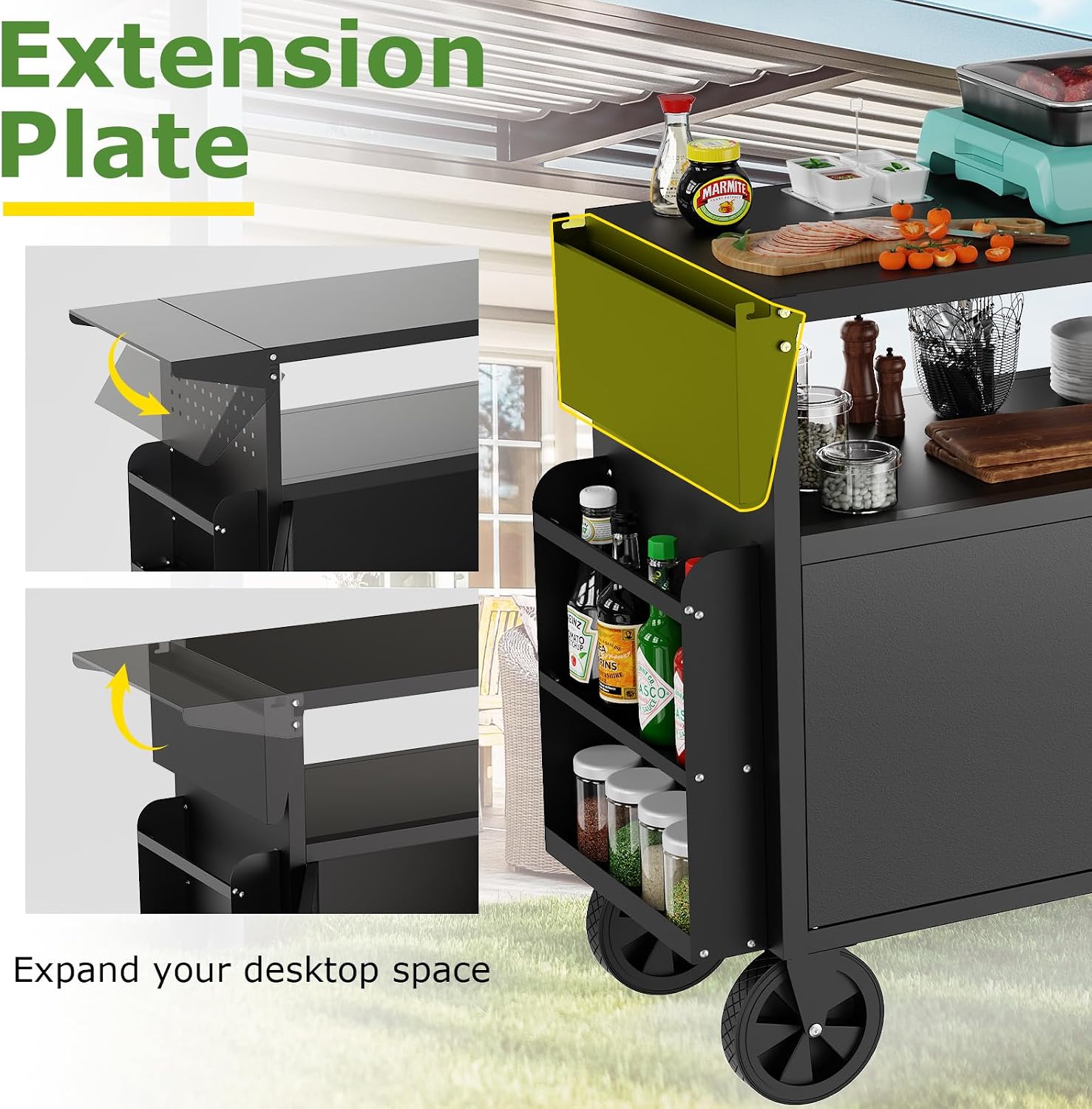 Carrinho de Churrasco para Ext - Food Storage Table avaliação e preço