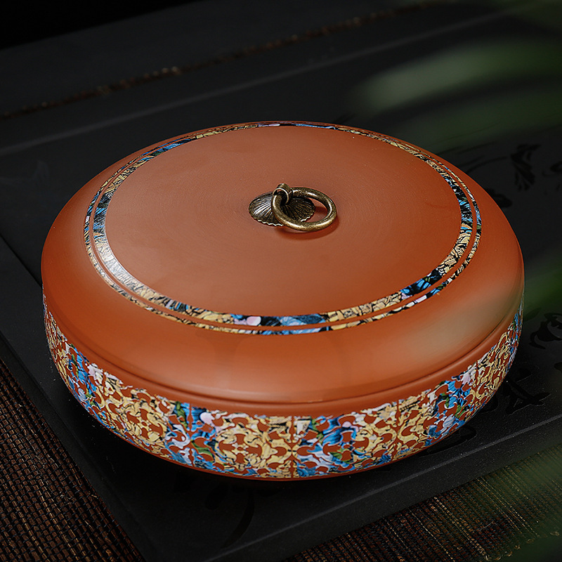 Frascos de chá de argila roxa  - Food Storage Tank avaliação e preço