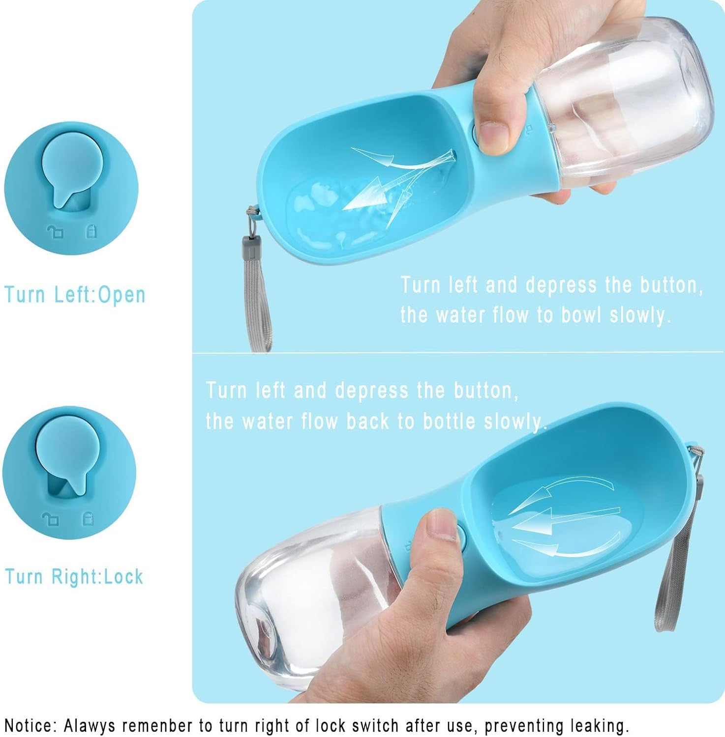 Garrafa de Água para Cães com  - Food Storage Necessities avaliação e preço