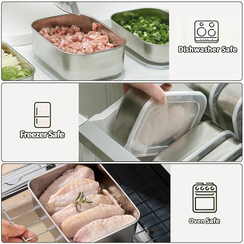 Recipientes de Aço Inoxidável  - Food Storage For avaliação e preço
