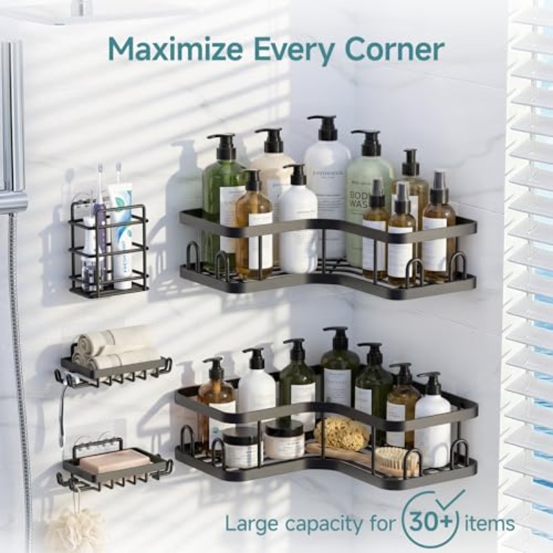 Suporte de Canto para Chuveiro - Food Storage Shelving avaliação e preço