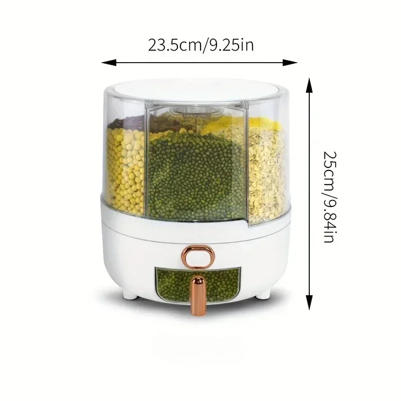 6 compartimentos 360 °   Recip - Food Storage In Pantry avaliação e preço