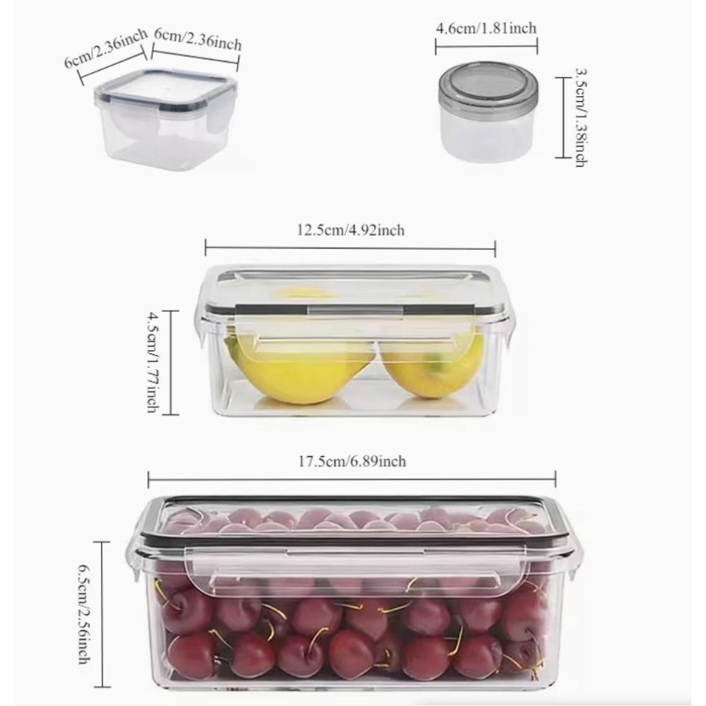 Conjunto de 4 Recipientes Tran - Food Storage Order avaliação e preço
