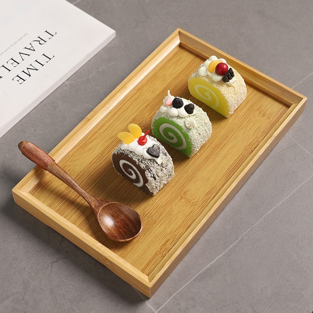 Bandeja Decorativa de Bambu Na - Food Storage Table avaliação e preço