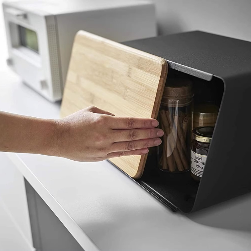 Caixa de pão de bambu para arm - Food Storage In Pantry avaliação e preço