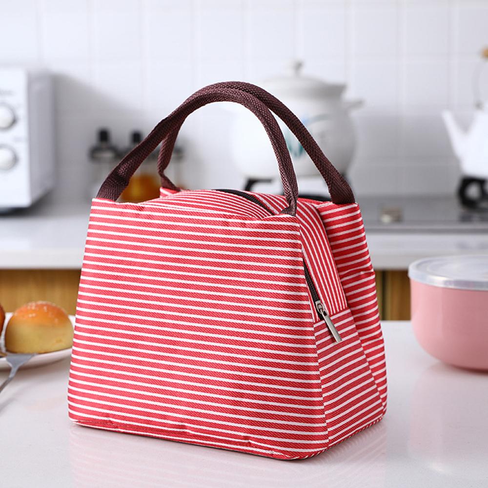 Bolsa térmica com listras para - Food Storage Thermos avaliação e preço
