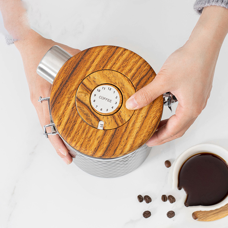 Recipientes de café de aço ino - Food Storage Stainless Steel avaliação e preço