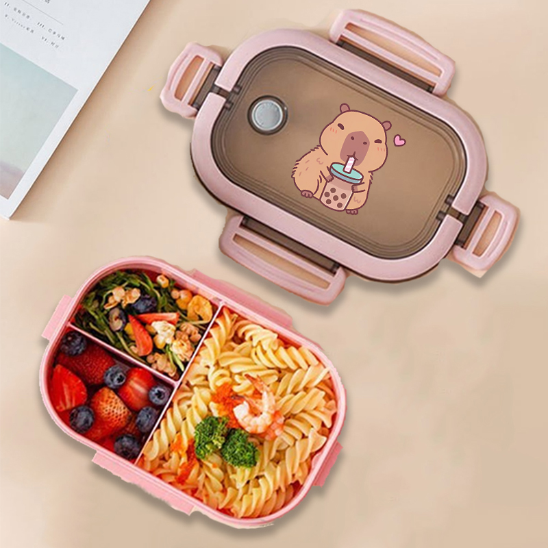 Capivara bento lancheira anime - Food Storage For avaliação e preço