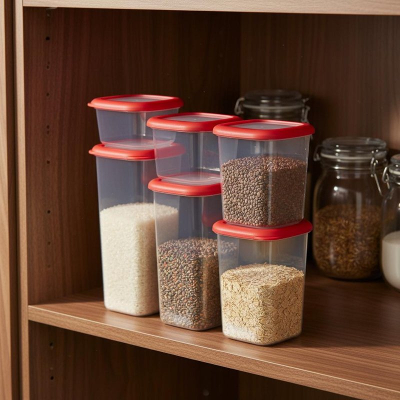 Conjunto de 6 Recipientes Herm - Food Storage In Pantry avaliação e preço