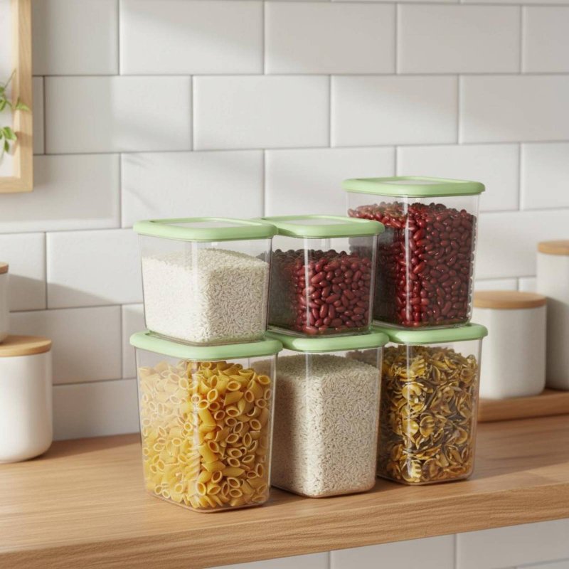 Conjunto de 6 Recipientes Herm - Food Storage In Pantry avaliação e preço