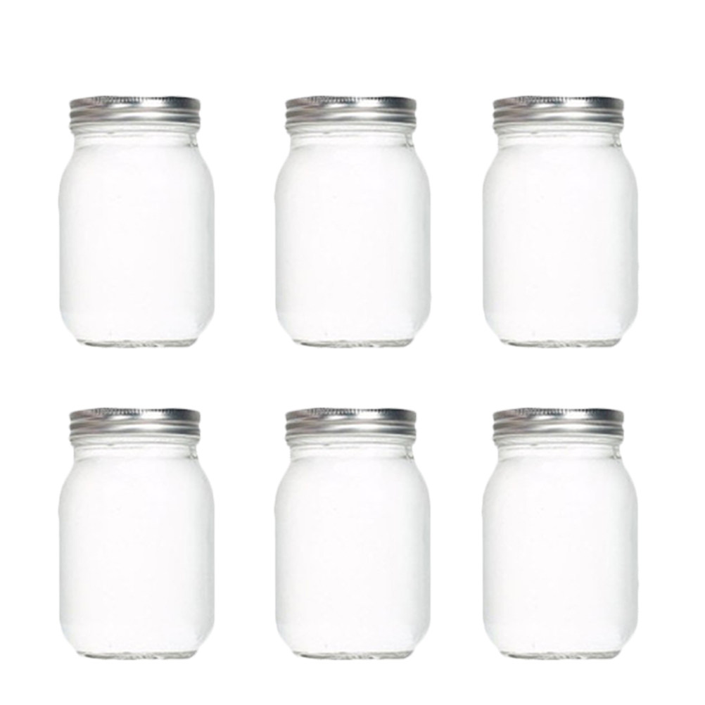 Conjunto de 6 Frascos de Vidro - Food Storage Glass avaliação e preço