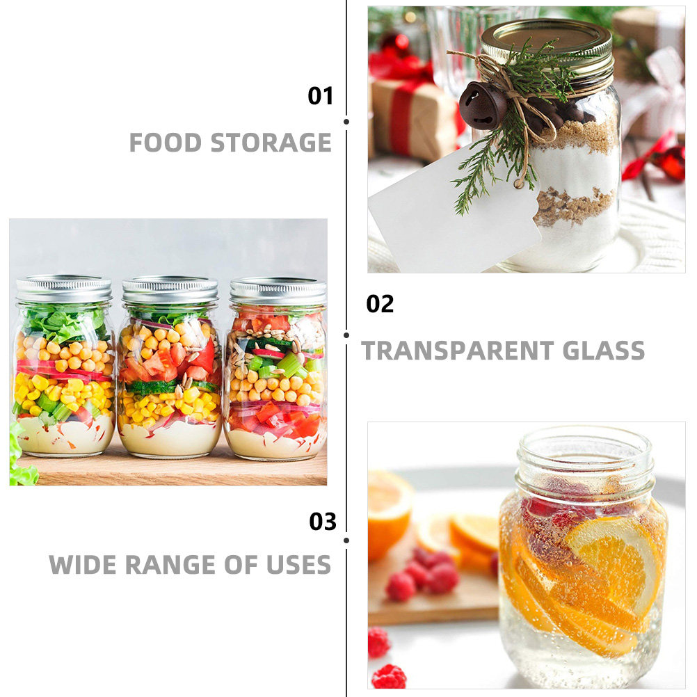 Conjunto de 6 Frascos de Vidro - Food Storage Glass avaliação e preço