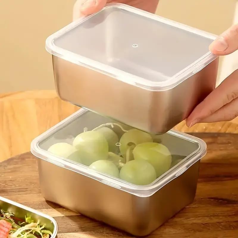 Recipientes de armazenamento d - Food Storage Stainless Steel avaliação e preço