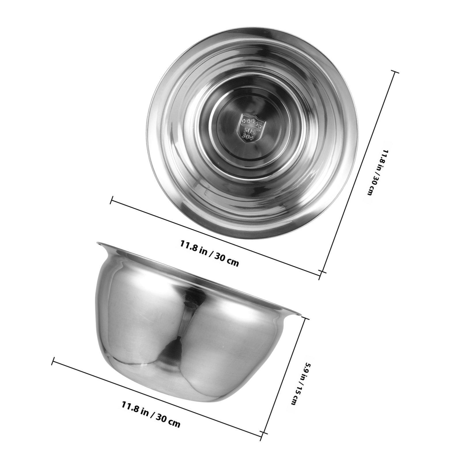 Tigela de Aço Inoxidável 7L Es - Food Storage Stainless Steel avaliação e preço