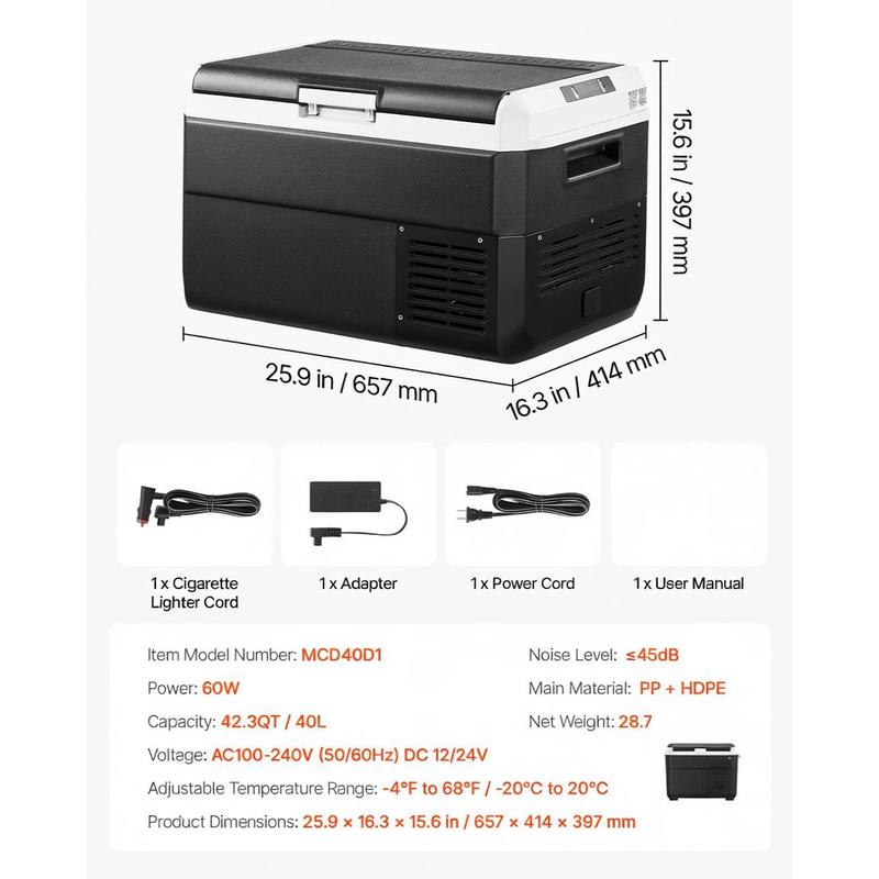 Congelador Veicular 42.3QT/40L - Food Storage And Temperature avaliação e preço